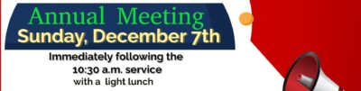 Annual Meeting December 7th Featured Image