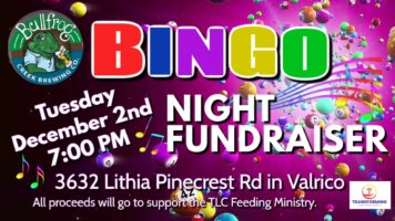 TLC Music Bingo Fundraiser at Bullfrog Creek Brewing Co. December 2nd 7:00 PM Featured Image