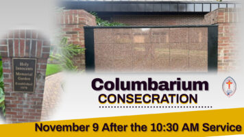 Consecration of Columbarium November 9th – After 10:30 a.m. Service Featured Image