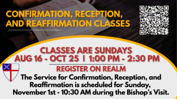 Confirmation, Reception and Reaffirmation Classes Featured Image