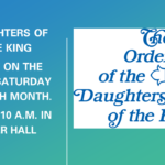The Order of the Daughters of the King Monthly Meeting – First Saturday of Each Month Thumbnail
