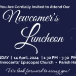 Newcomer’s Luncheon on Sunday, April 14th, 1:30 p.m. – 3:30 p.m. Thumbnail