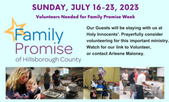 Family Promise, July 16-23, Volunteers Needed Featured Image
