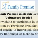 Family Promise Week July 17th-23rd Thumbnail