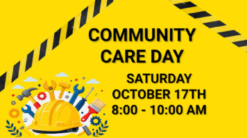 Community Care Day on Saturday, October 17, from 8:00 AM to 10:00 AM. Featured Image