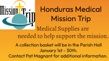Honduras Medical Mission Trip – Medical Supply Collection January 1 – 31st Featured Image