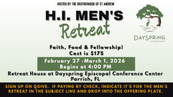 H.I. Men’s Retreat February 27th – March 1st Featured Image