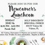 Newcomers Luncheon – Sunday, June 7th, 12:30-2:00 PM Thumbnail