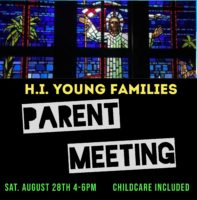 Young Families Parent Meeting Saturday, Aug. 28th Featured Image