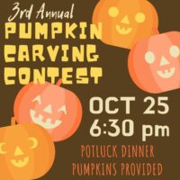 3rd Annual Pumpkin Carving & Evening Prayer with Potluck Dinner – Wed Night Ministry Featured Image