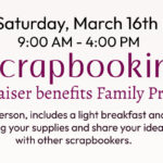 Scrapbooking Fundraiser, Saturday, March 16th Thumbnail