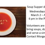 Lent Soup Suppers – Wednesdays 6 PM March 2nd – April 13th Thumbnail