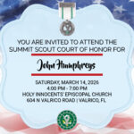 John Humpreys, Summit Court of Honor, March 14th at 4:00 PM Thumbnail