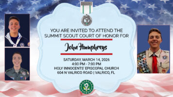 John Humpreys, Summit Court of Honor, March 14th at 4:00 PM Featured Image