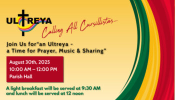 Ultreya – August 30th at 10:00 a.m. – Noon Featured Image