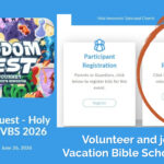 VBS All Day Training 6/06/26. Volunteers Needed for Vacation Bible School June 22nd – 26th. Thumbnail