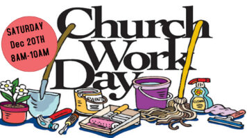 Work Day Saturday – Dec. 20th 8:00 – 10:00 AM Featured Image