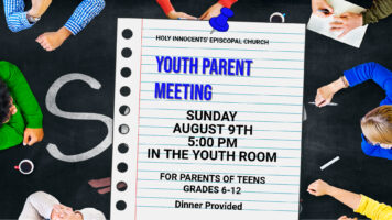 Youth Parent Meeting – Sunday, August 9th 5:00 PM Featured Image